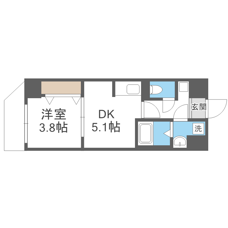 ARCA九条の間取り画像