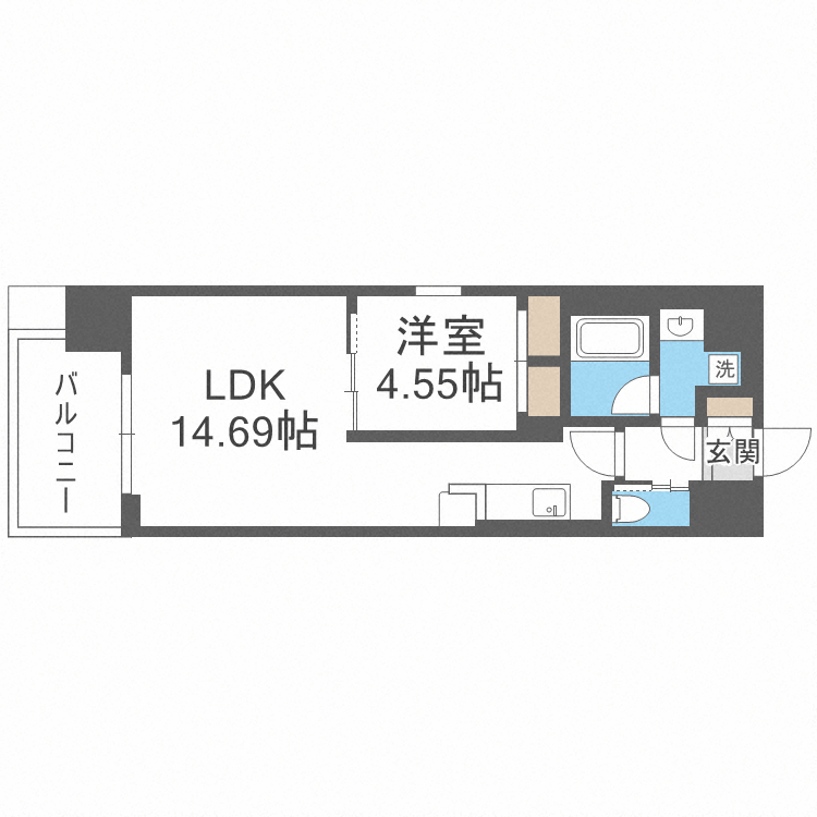 レオングラン本町橋の間取り画像