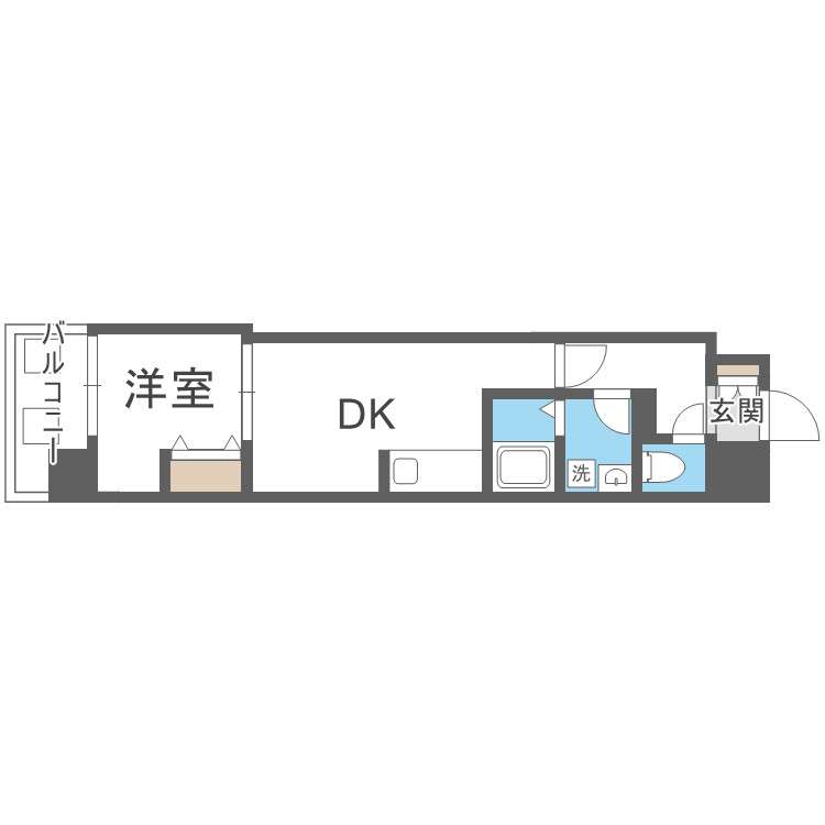 Alivis新町の間取り画像