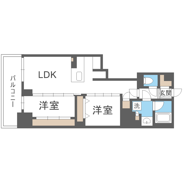 アーバネックス谷町四丁目の間取り画像